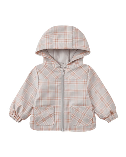 Rain Coat Blue Plaid
