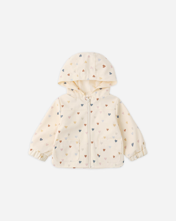 Rain Coat Confetti Heart Small