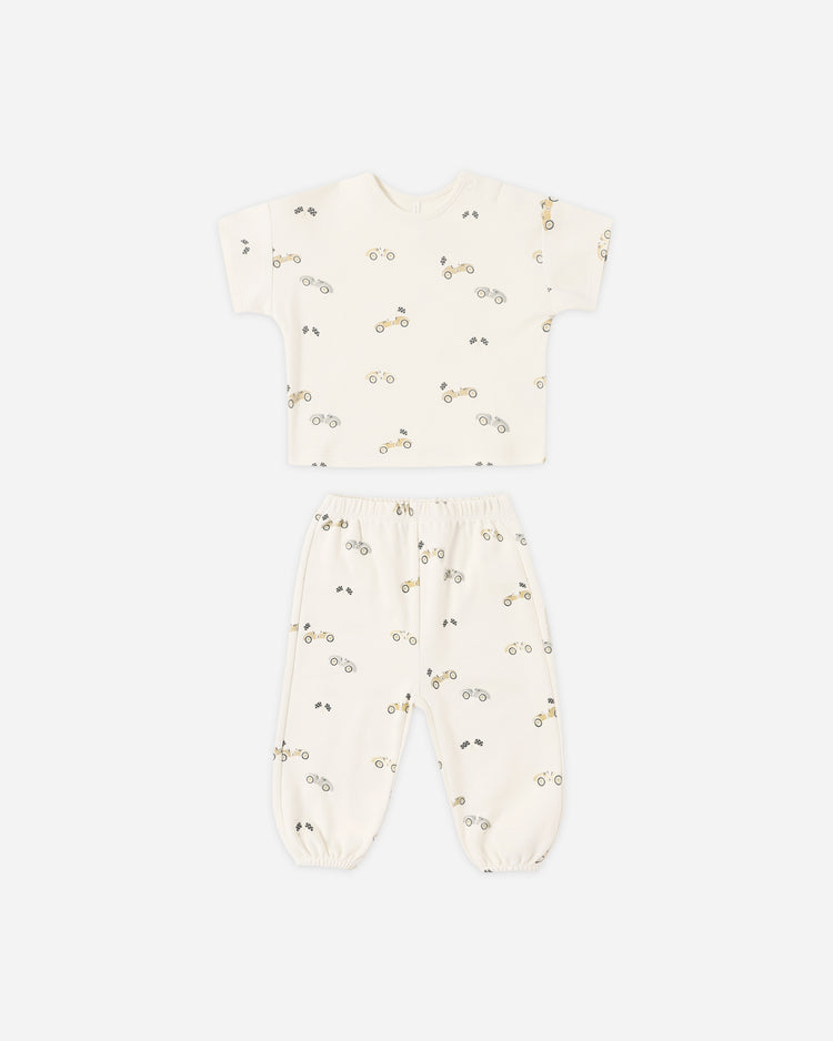 Jersey Tee + Pant Set Race Car