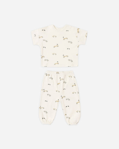 Jersey Tee + Pant Set Race Car