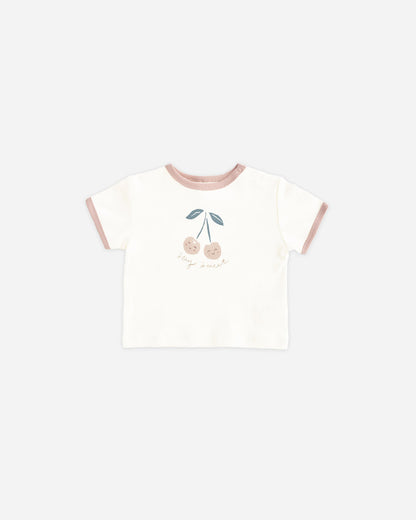 Ringer Tee Cherry