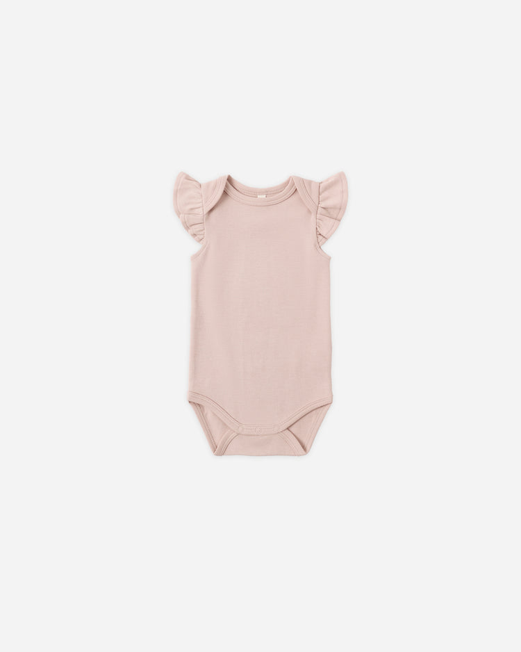Flutter Sleeve Bodysuit Blush