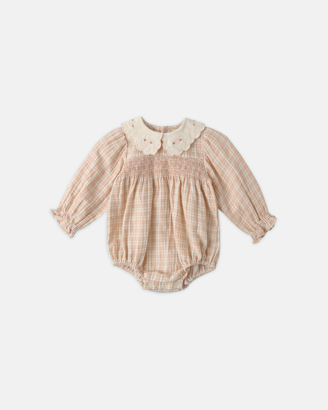 Callie Romper - Pink Plaid