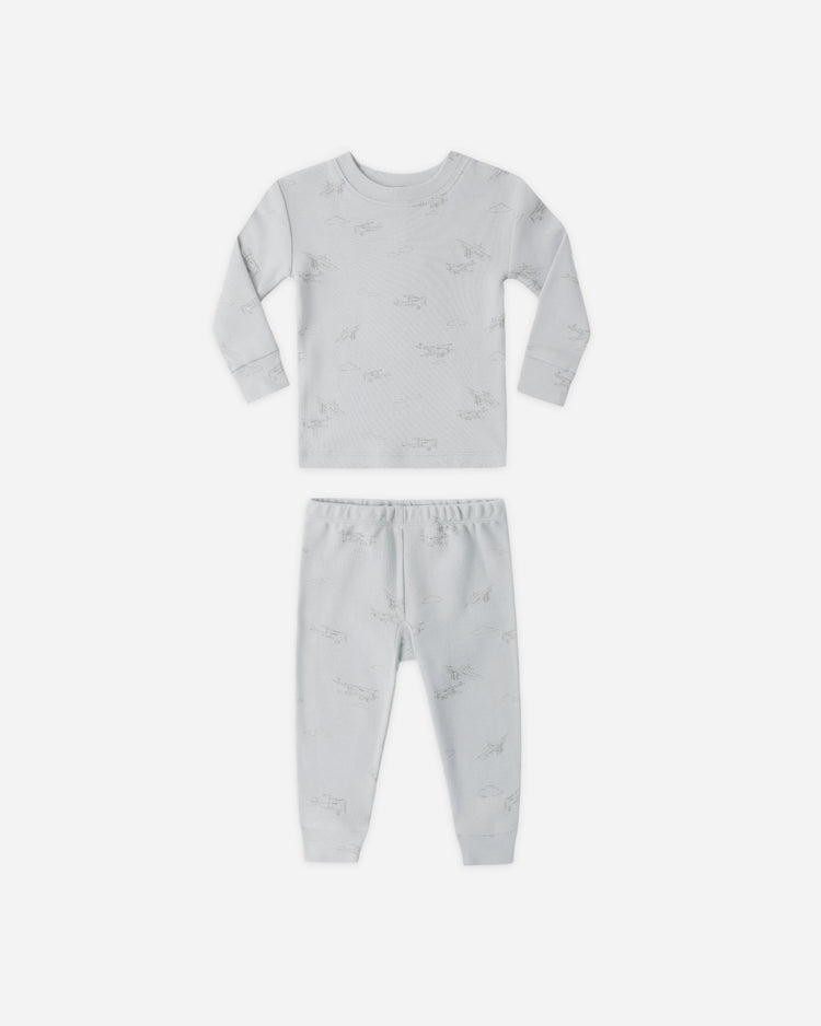 Jersey Pajama Set Airplane