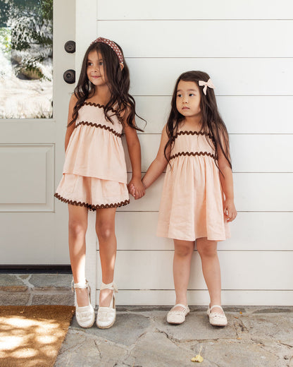 Ric Rac Dress - Blush