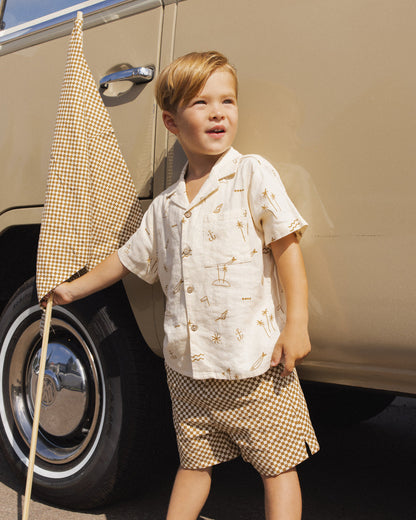 Lapel Collar Shirt - Coastal