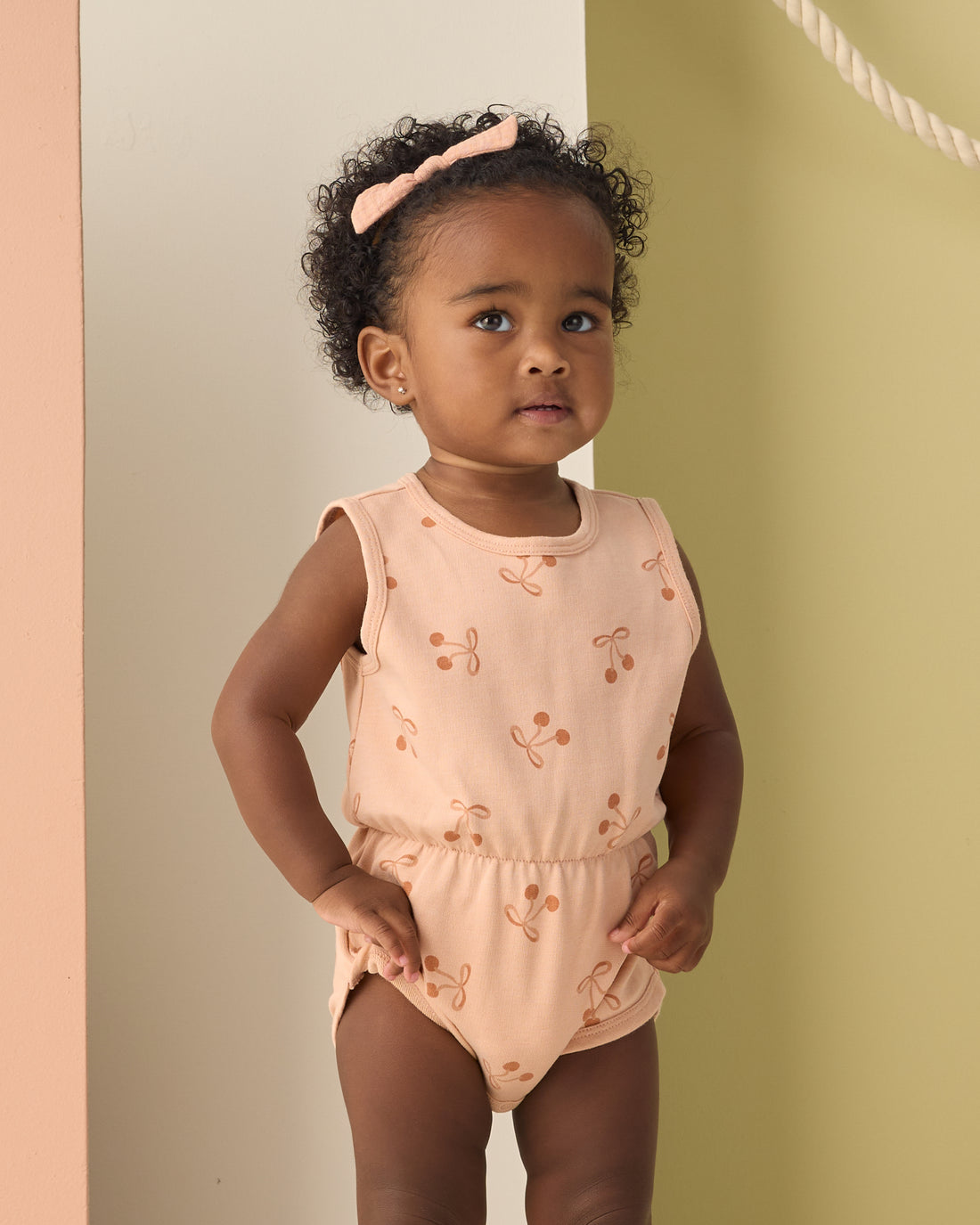 Cinch Playsuit - Cherry Bows