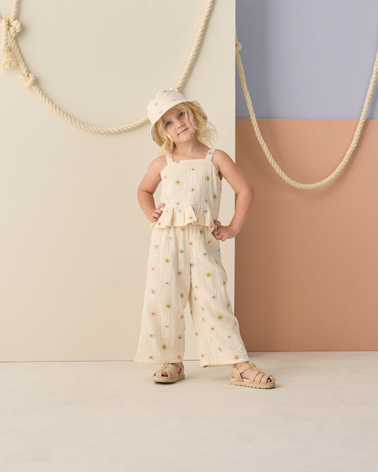 Kayli Set - Embroidered Daisies