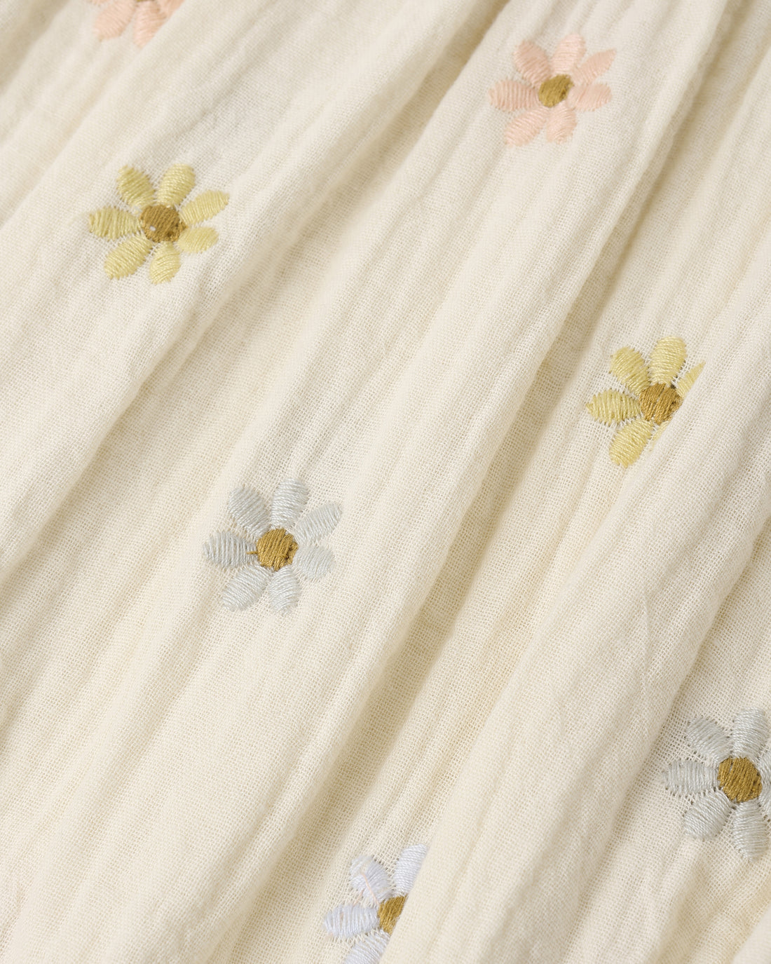 Amelia Romper - Embroidered Daisies