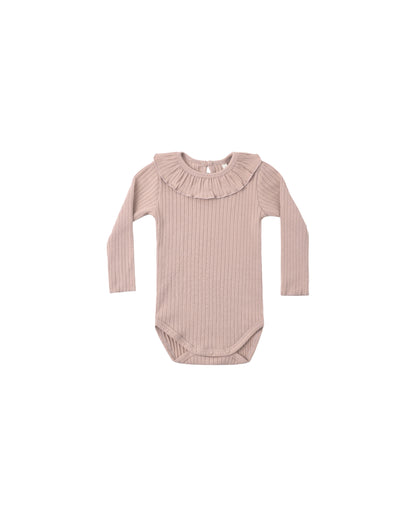 Ruffle Collar Bodysuit Rosewood