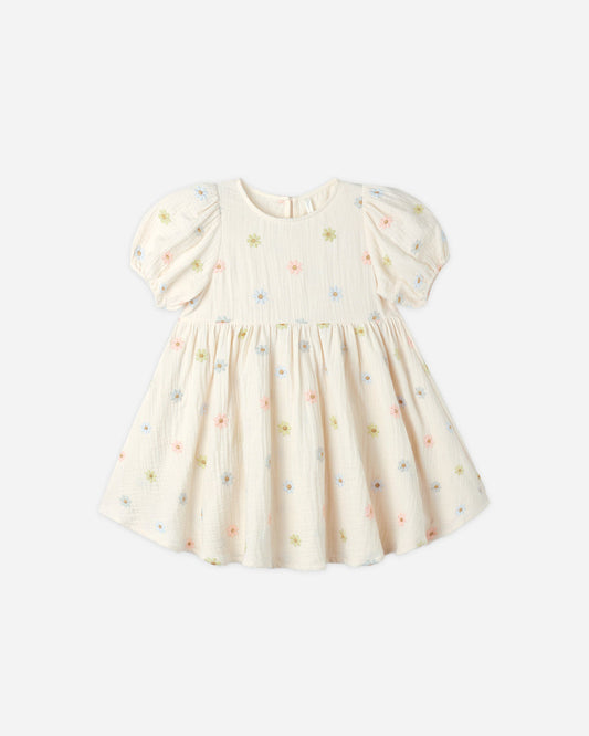Marley Dress - Embroidered Daisies