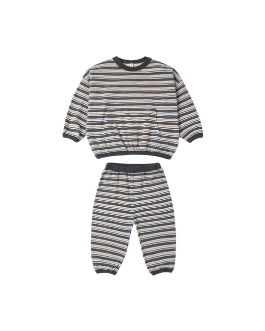 Relaxed Set Blue Stripe