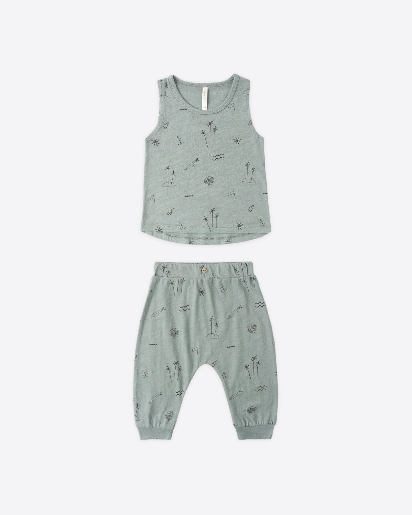 Tank + Slouch Pant Set - Coastal