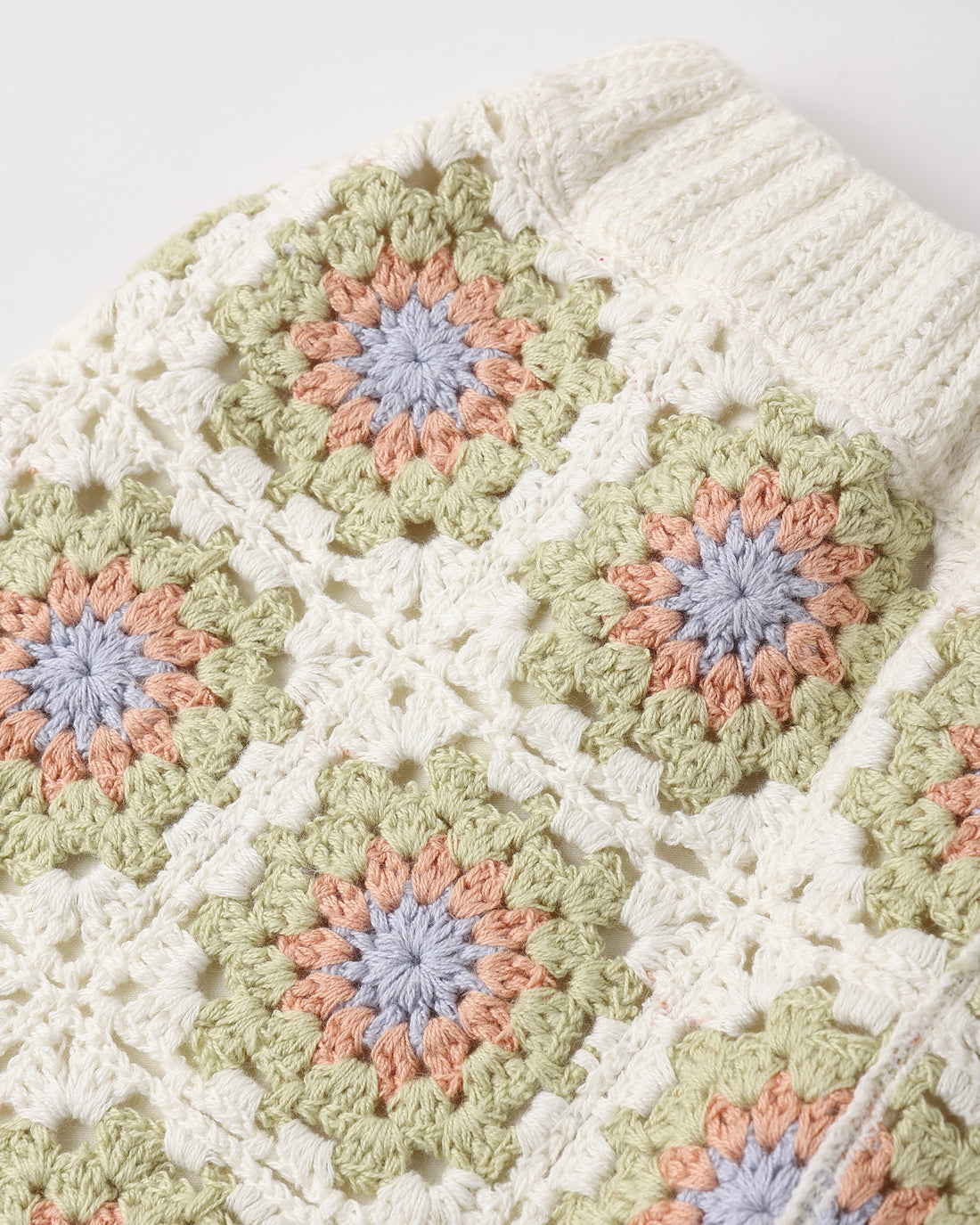 Crochet Tank Set - Citron Daisy Check