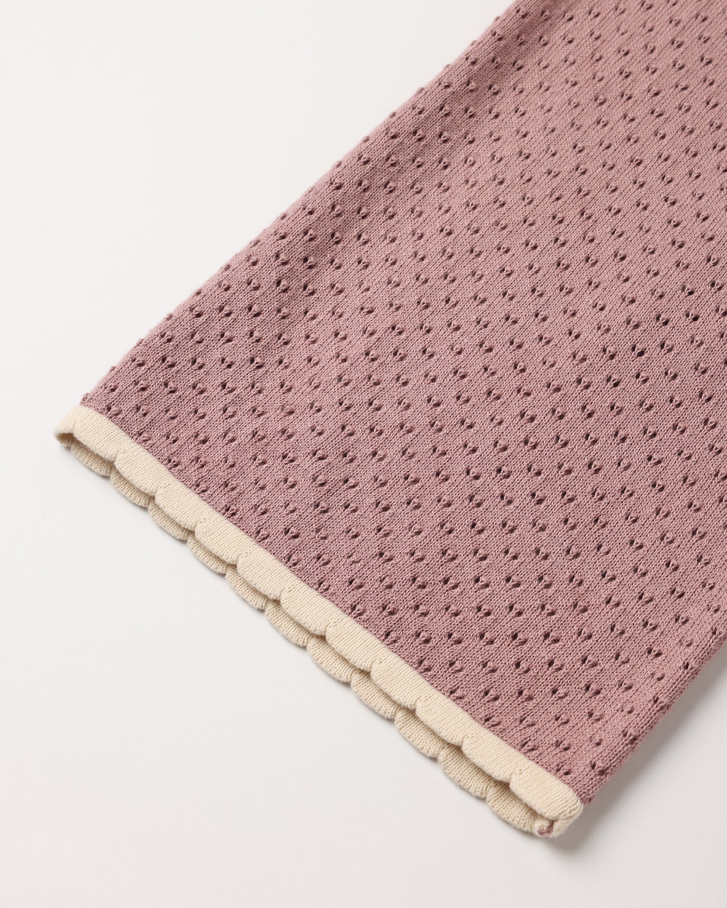 Pointelle Knit Pant Rosewood