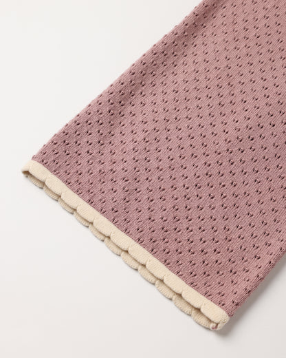 Pointelle Knit Pant Rosewood