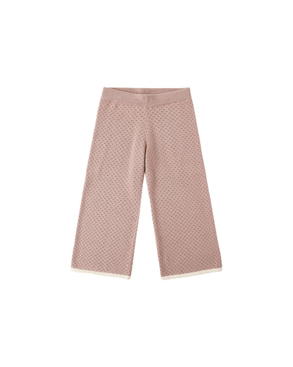 Pointelle Knit Pant Rosewood