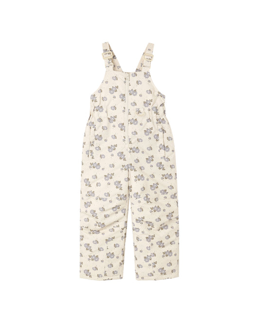 Rylee + Cru Snow Bib Pants Blue Floral