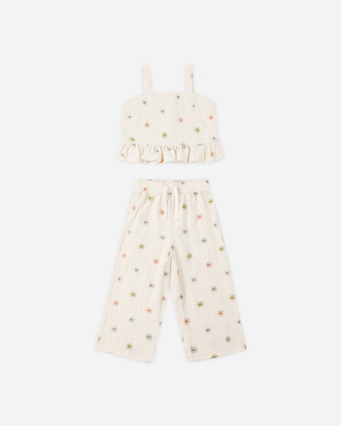 Kayli Set - Embroidered Daisies