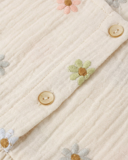 Kayli Set - Embroidered Daisies