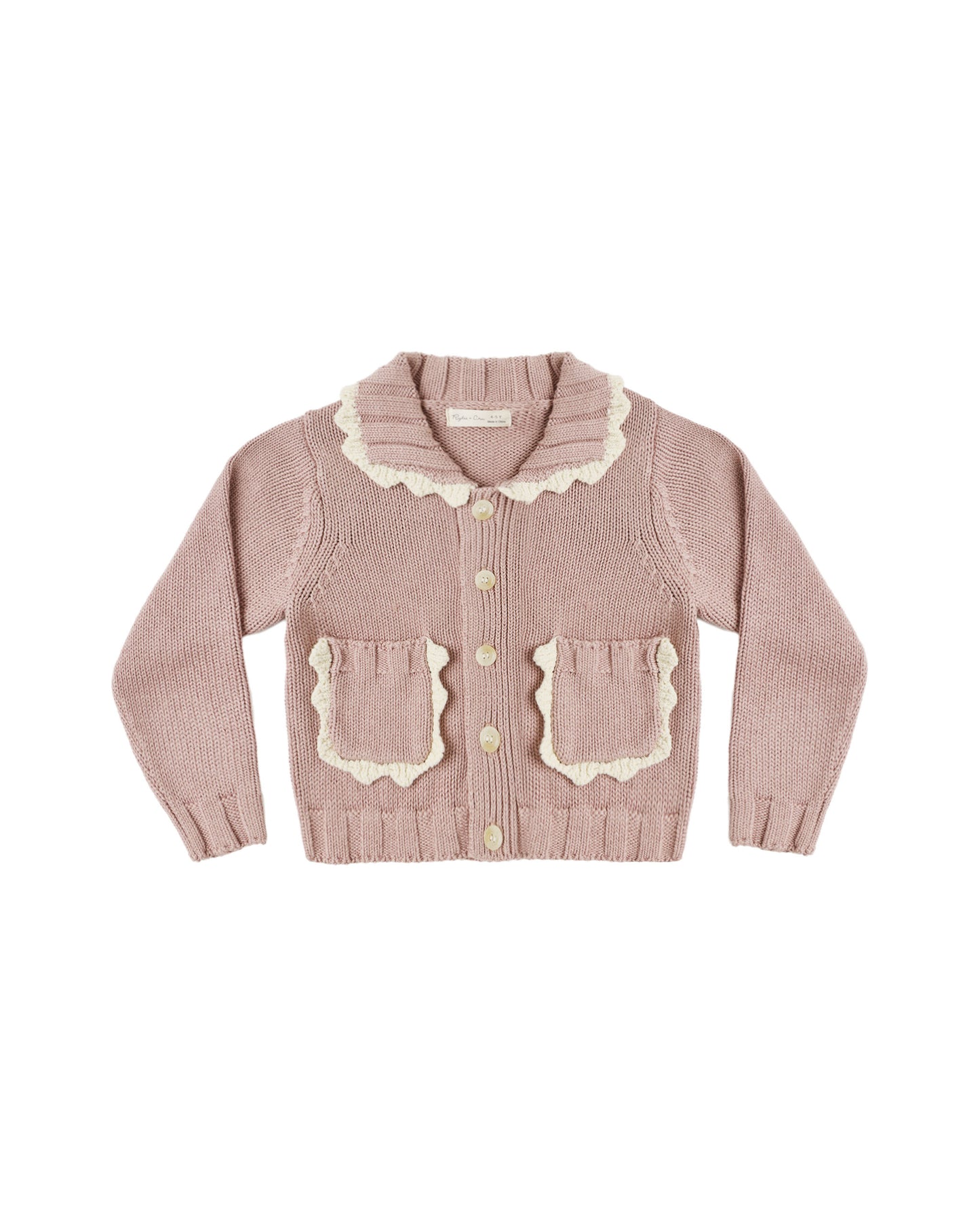 Collared Cardigan Rosewood