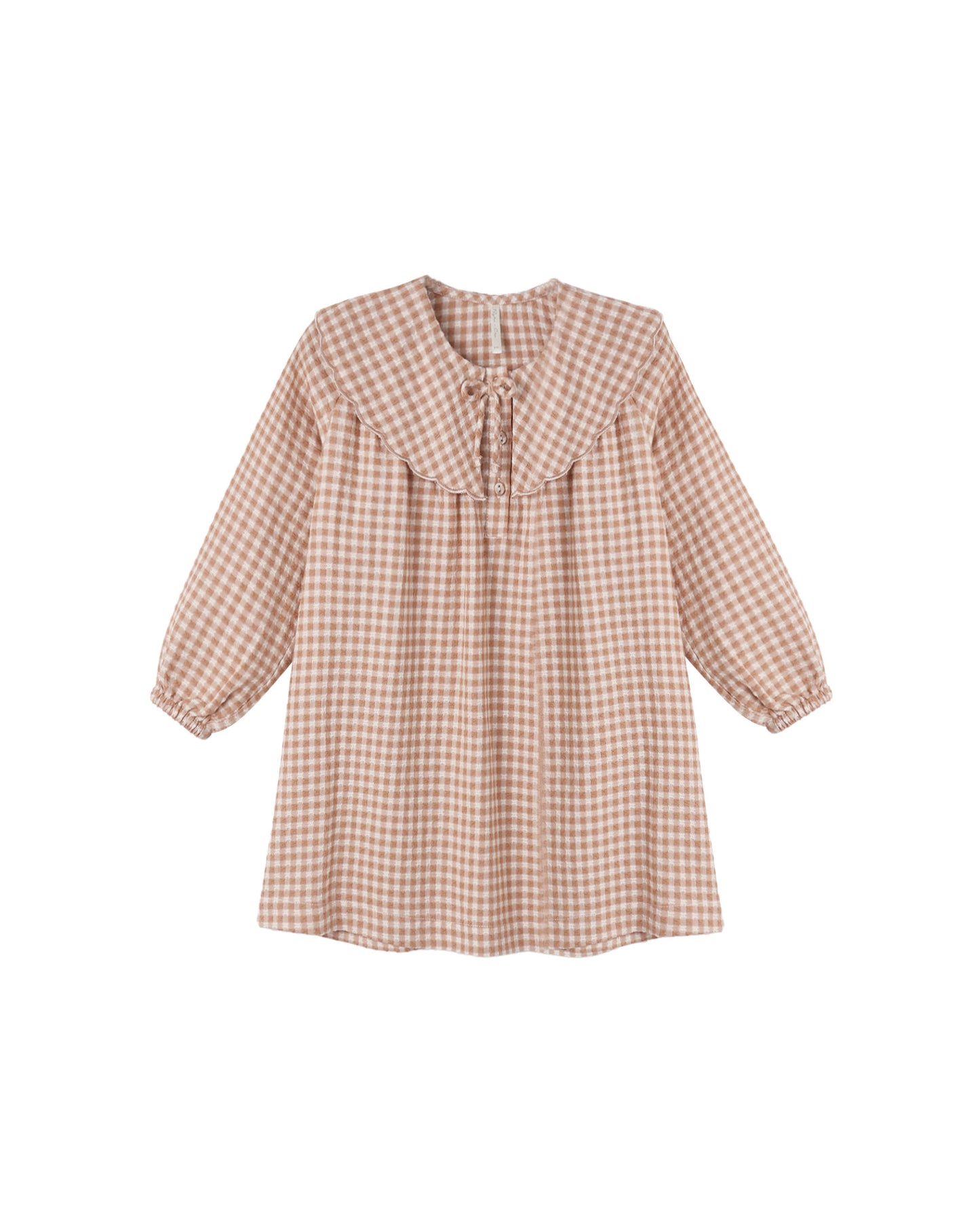 Collette Mini Dress Fawn Gingham