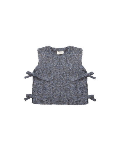 Bow Sweater Vest Midnight