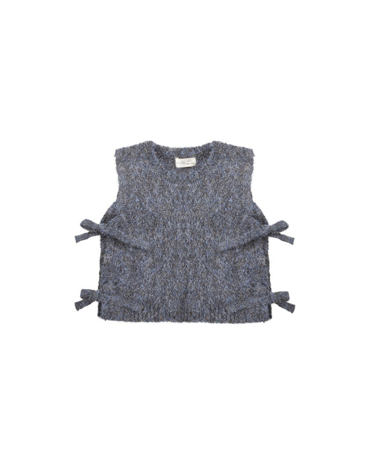 Bow Sweater Vest Midnight