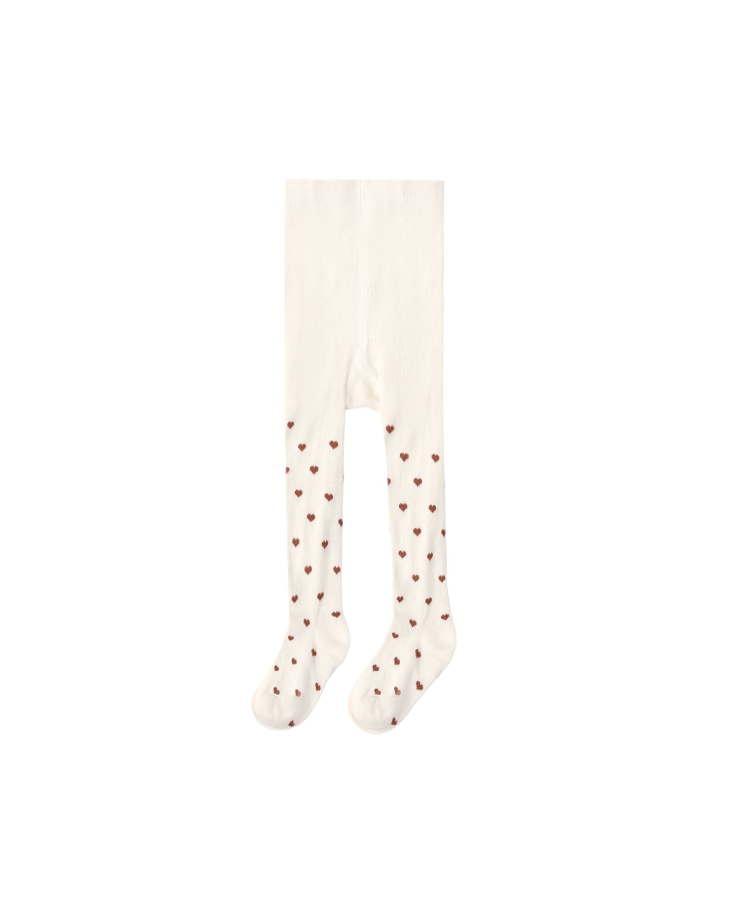 Ribbed Tights Mulberry Heart