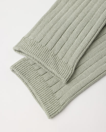Ribbed Socks, 2-Pack Fog, Sage