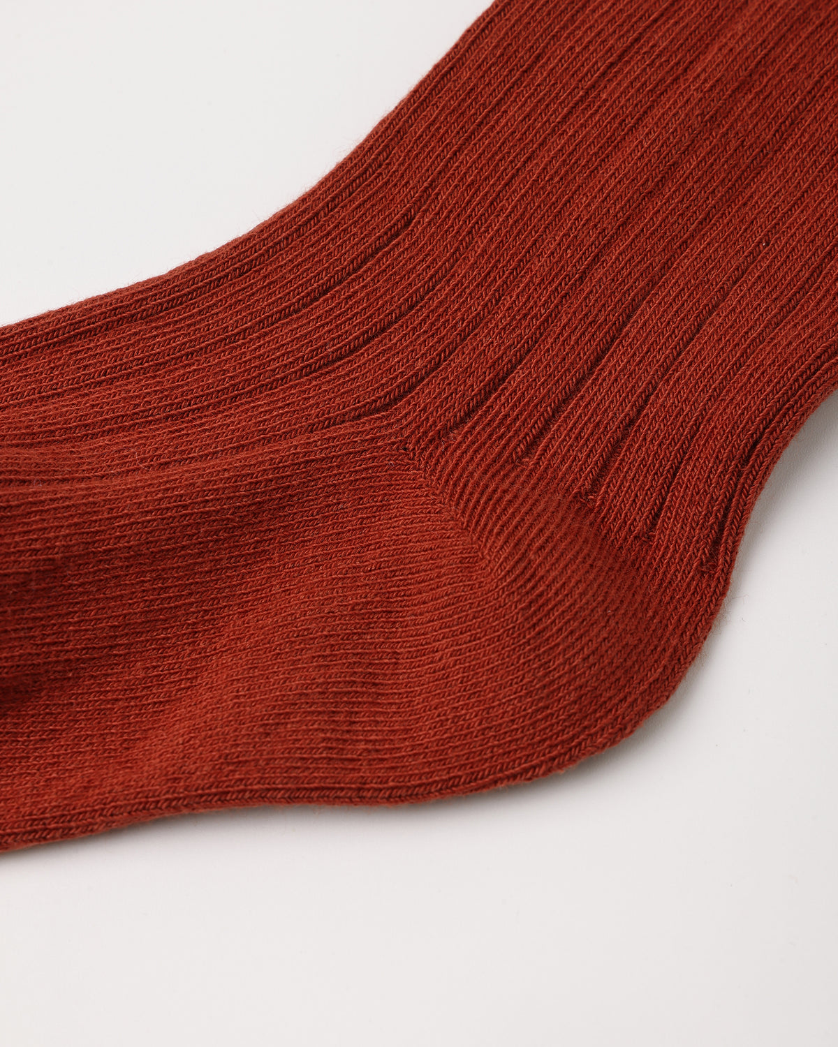Rylee + Cru Ribbed Socks, 2-Pack Brick, Natural