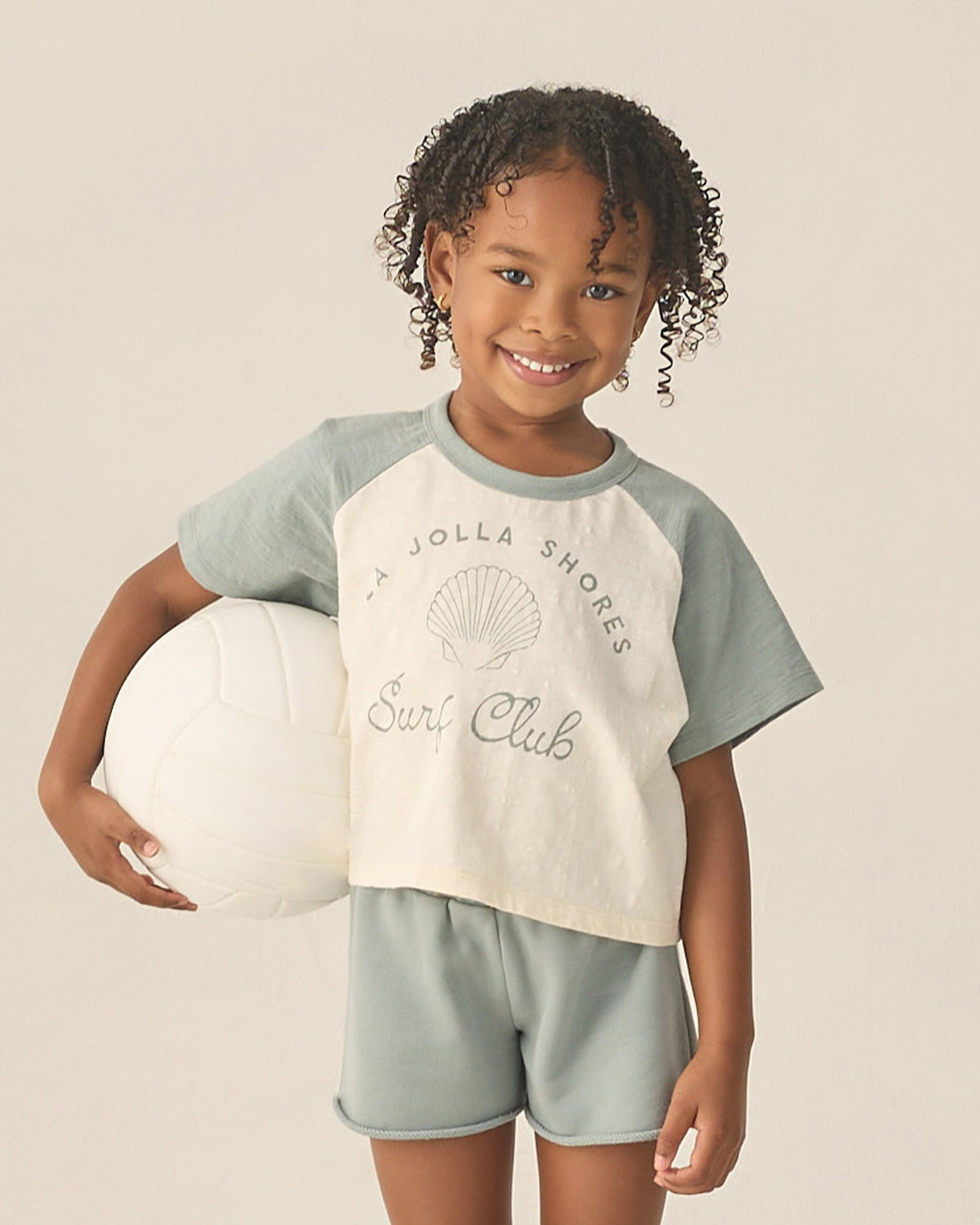 Raglan Crop Tee - Surf Club