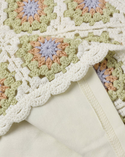 Teen Crochet Tank Set - Citron Daisy Check