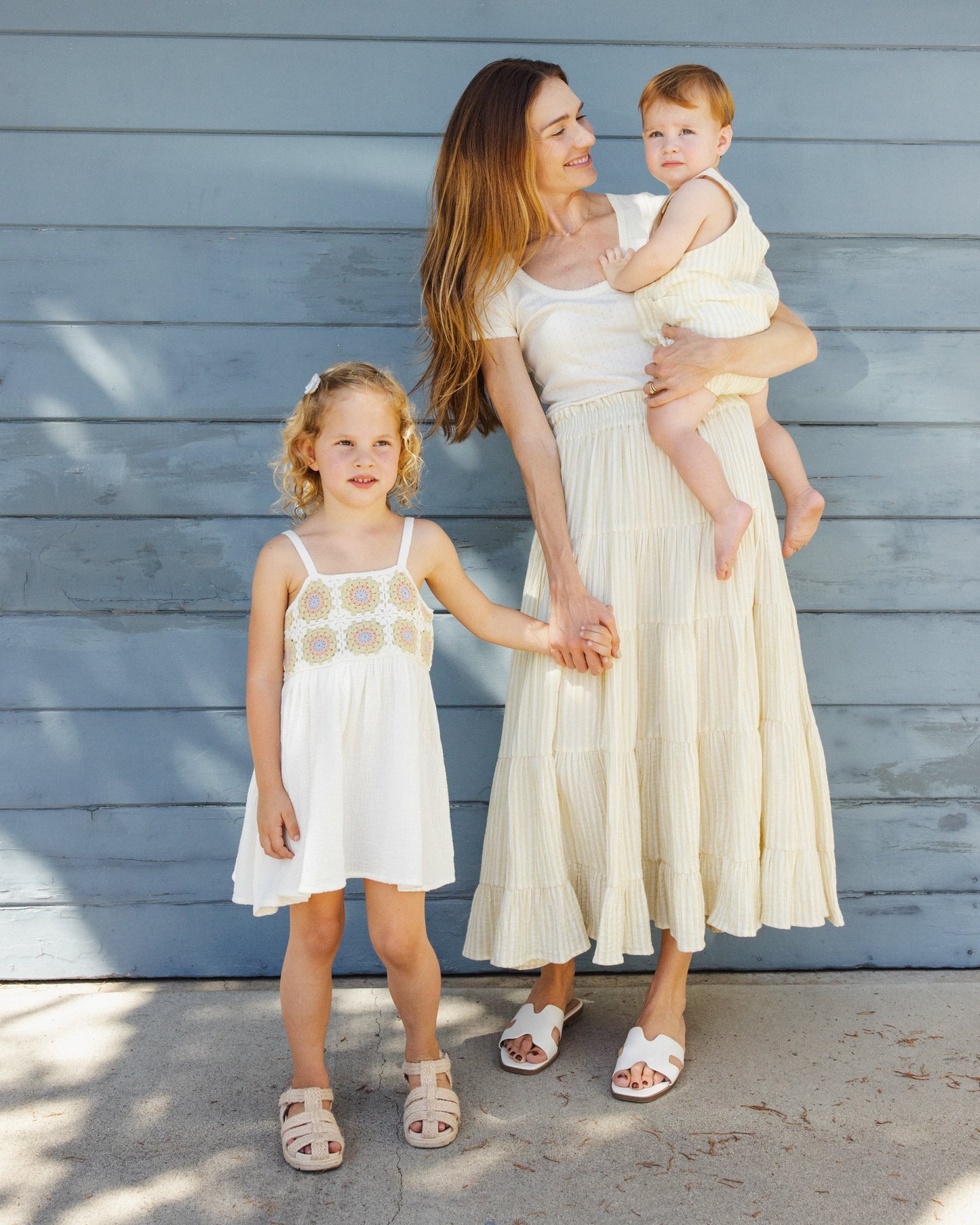 Crochet Sundress - Citron Daisy Check