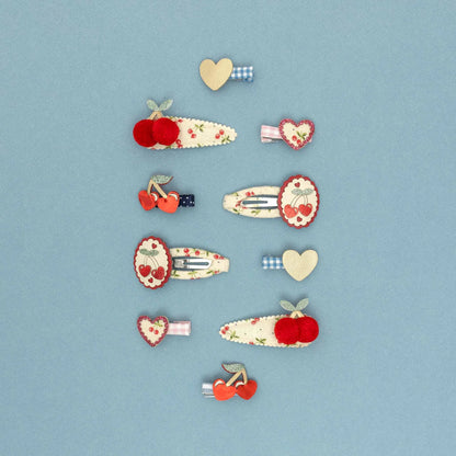 Red Cherries Mini Clips