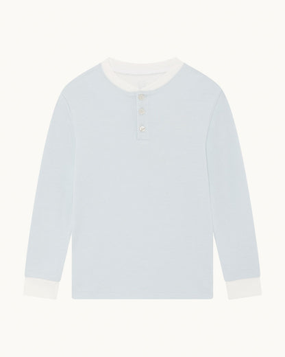 Derek Stripe Child Pyjama Two Piece Set - Blue
