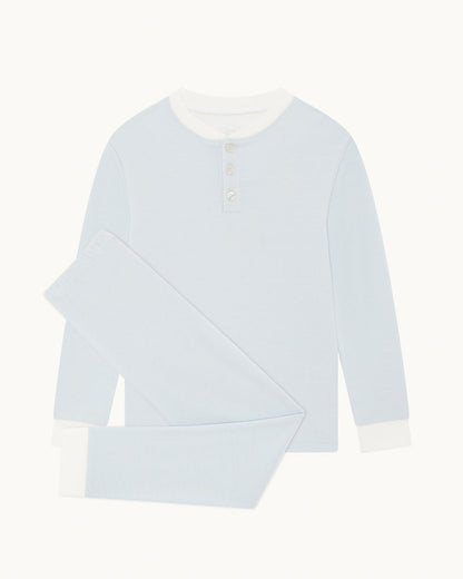 Derek Stripe Child Pyjama Two Piece Set - Blue