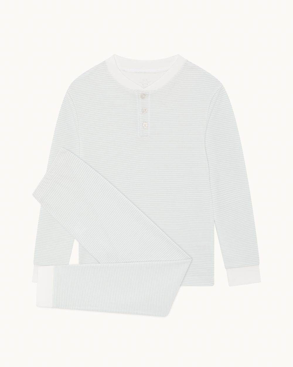 Derek Stripe Child Pyjama Two Piece Set - Blue