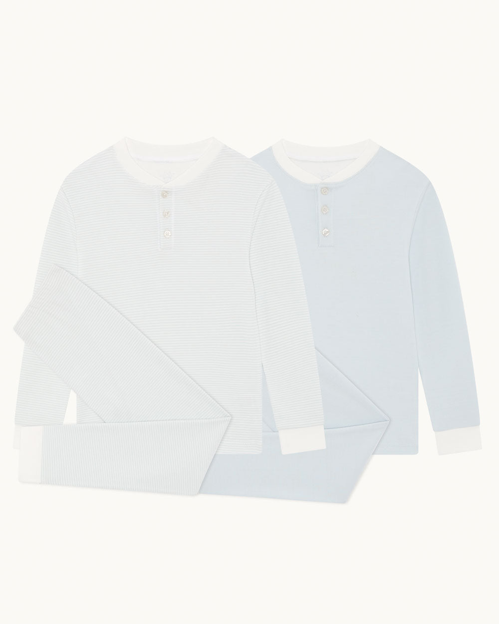 Derek Stripe Child Pyjama Two Piece Set - Blue