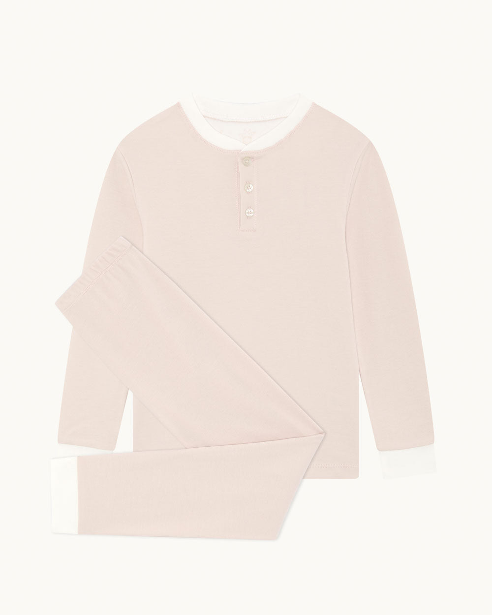 Derek Stripe Child Pyjama Two Piece Set - Pink