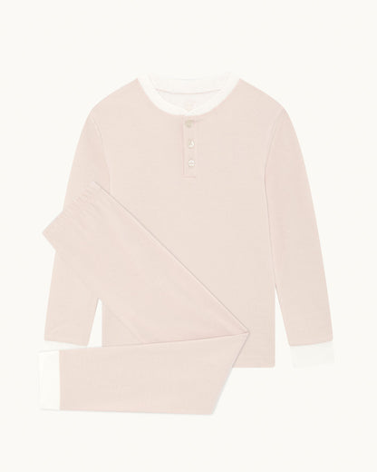 Derek Stripe Child Pyjama Two Piece Set - Pink