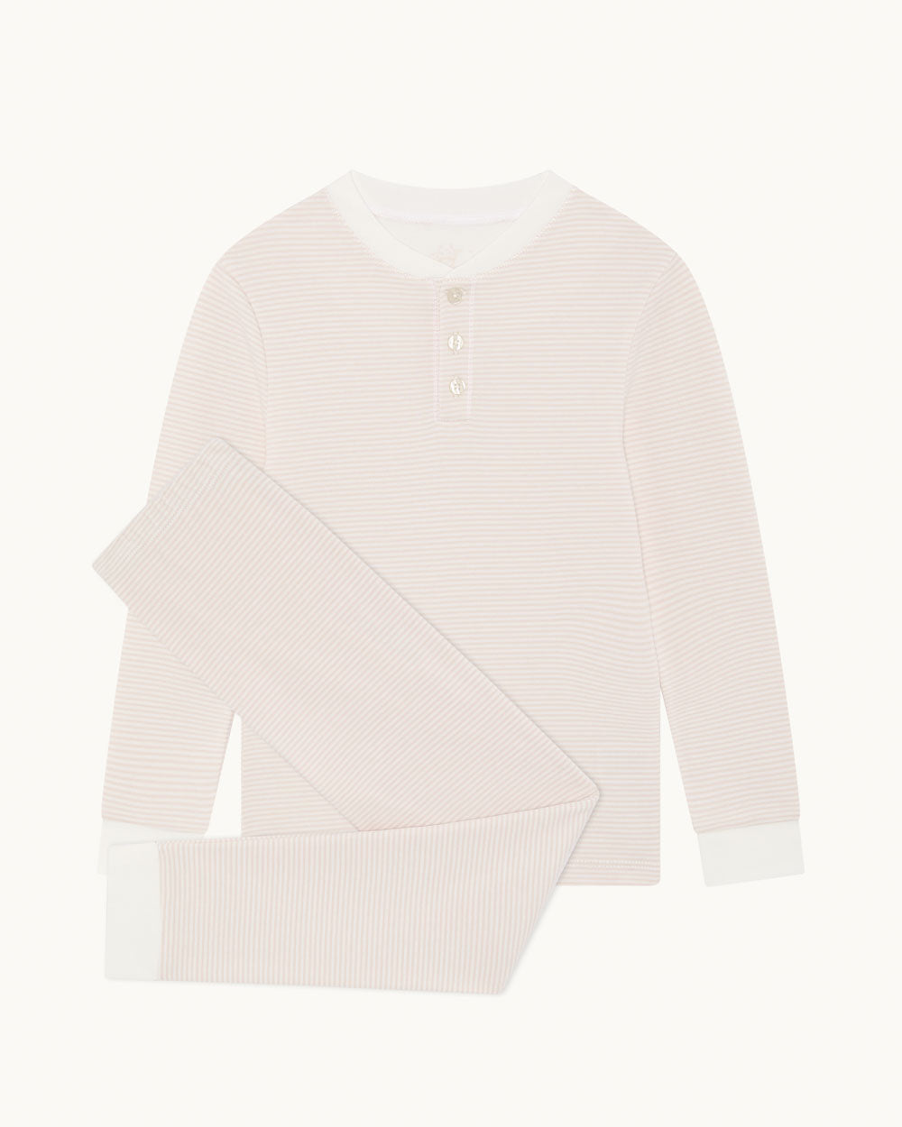Derek Stripe Child Pyjama Two Piece Set - Pink