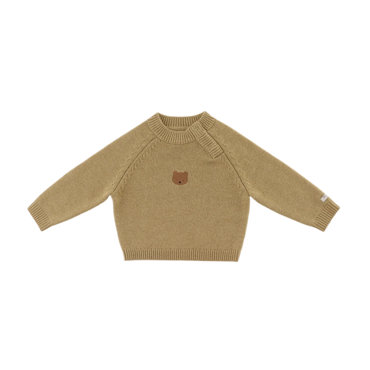 Donsje Sibbe Merino Wool Sweater | Bear | Sesame