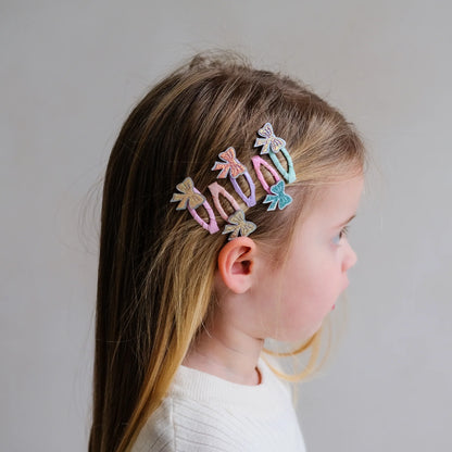 Sparkle Bow Mini Clic Clacs