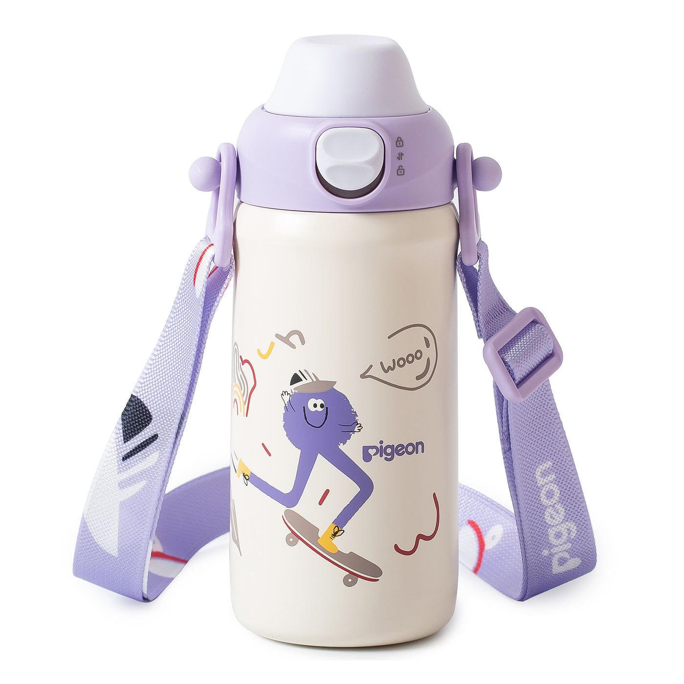 Stainless Steel Kids Insulated Water Bottle - Purple 500ML