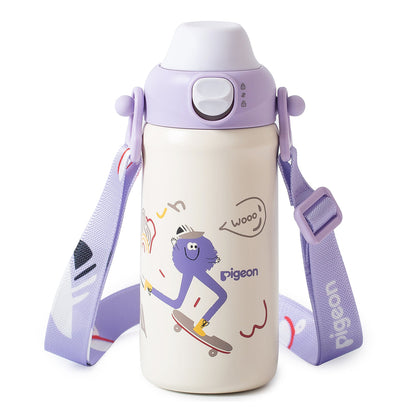 Stainless Steel Kids Insulated Water Bottle - Purple 500ML