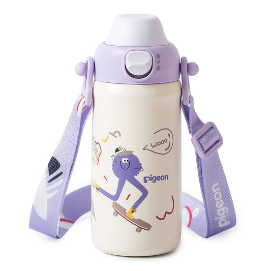 Stainless Steel Kids Insulated Water Bottle - Purple 500ML