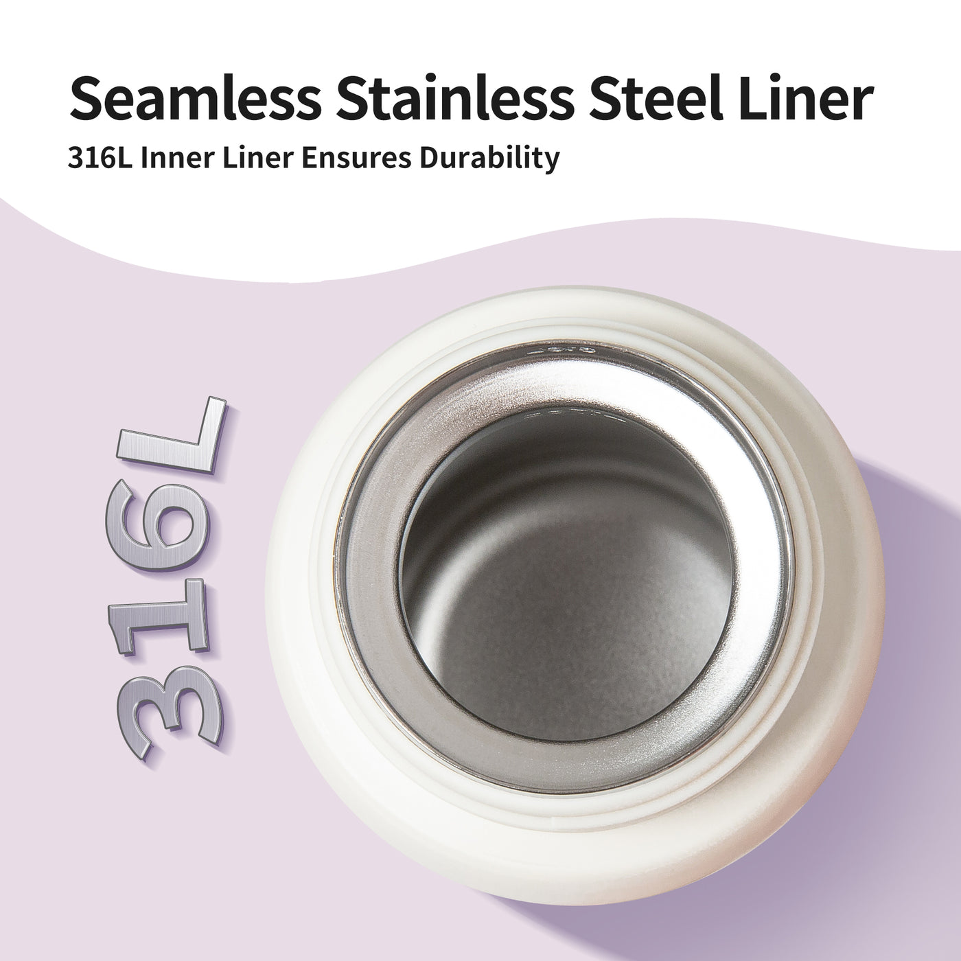 Stainless Steel Kids Insulated Water Bottle - Purple 500ML