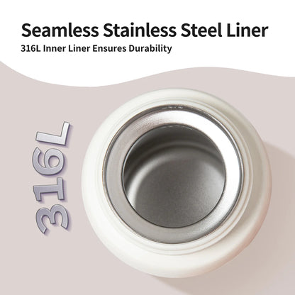 Stainless Steel Kids Insulated Water Bottle - Vanilla 500ML