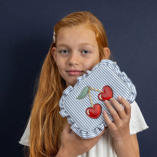 Striped Cherry Bag